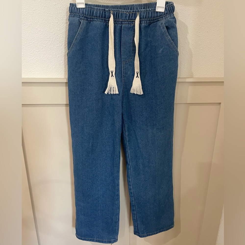 FEAR OF GOD Essentials Denim Draw String Pants Size Large